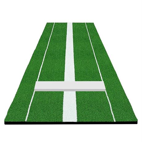 Softball Pitching Mat 10' x 3', Portable Softball Pitching Mound with 24 x 6