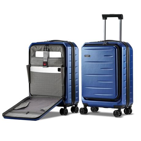 Carry On Luggage 22×14×9 Airline Approved, 20 Inch Lightweight ABS+PC Hard