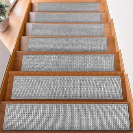 FlowaFoli Stair Treads for Wooden Steps Indoor,8" X 30" (15 in Pack) Carpet