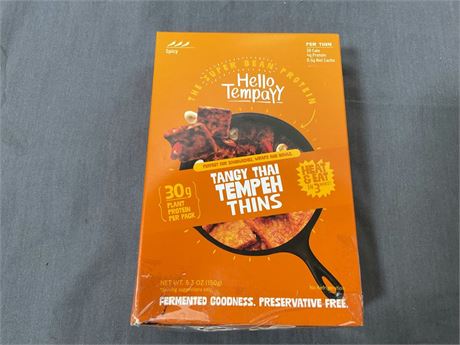 Ready to Cook Tempeh-Tangy Thai - 28g Clean Protein | High Fiber | More Protein