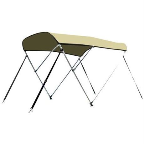 Leader Accessories 3 Bow Bimini Top Boat Cover Includes Mounting Hardwares with
