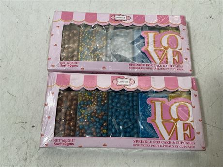 Confect Sprinkles for Cakes & Cupcakes Decoration Assorted pack of 5 Yatch