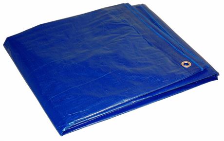 Dry Top Multi-Purpose Economy Poly Tarp, 5x7 Feet, Blue 5x7 Feet Tarp