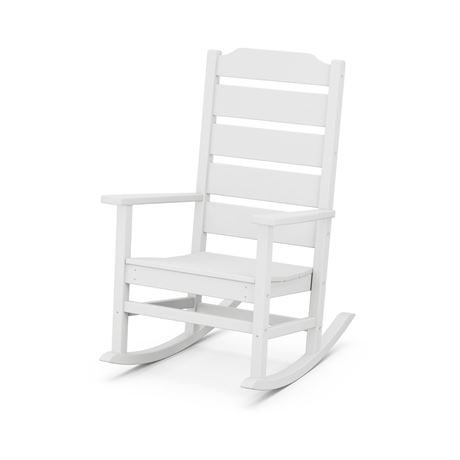 Allen + Roth | Oakport White Plastic Rocking Chair | Rona