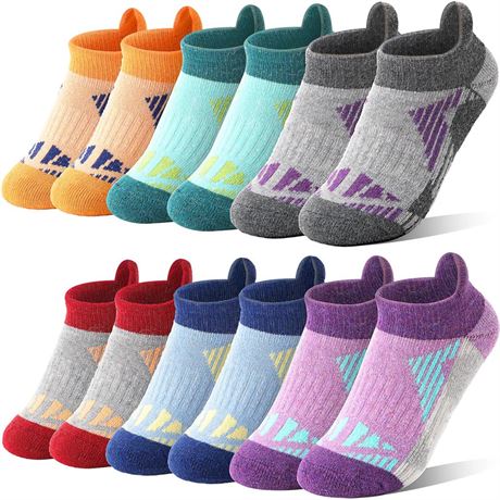 Kids Merino Wool Ankle Hiking Athletic Running Socks Girls Boys Teens Thermal