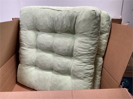 Meditation Floor Pillow Set of 2, Square Large Pillows Seating for Adults,