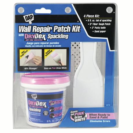 DAP DryDex Wall Repair Kit 8 Oz Pink to White Dry Time Indicator