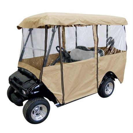 Leader Accessories Deluxe 4-Person Golf Cart Cover Storage Driving Enclosure