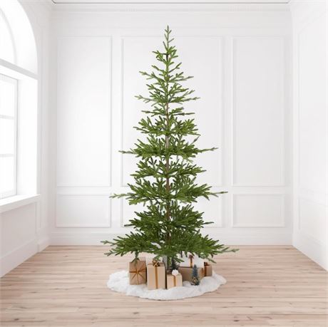 WBHome Pre-Lit 7 FT Alpine Fir Artificial Christmas Tree with 300 Clear Lights,