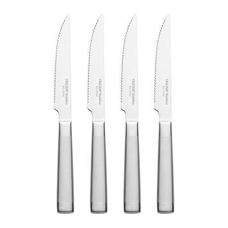 Oneida Performance 8 Piece Stainless Steel Steak Knife Set, Silver