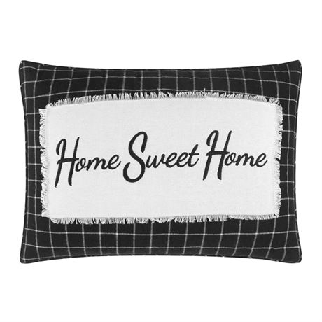 Oblong Sweet Home Pillow, (14" x 20"), Polyester Fill