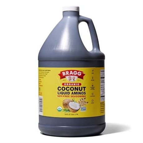 Bragg Organic Coconut Aminos, Soy-Free Seasoning - Vegan, Gluten Free, No