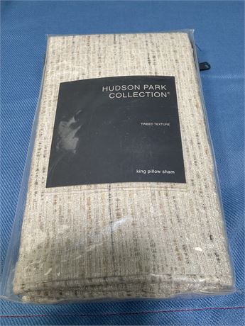 Hudson Park Collection Tweed Texture King Sham cover - Exclusive