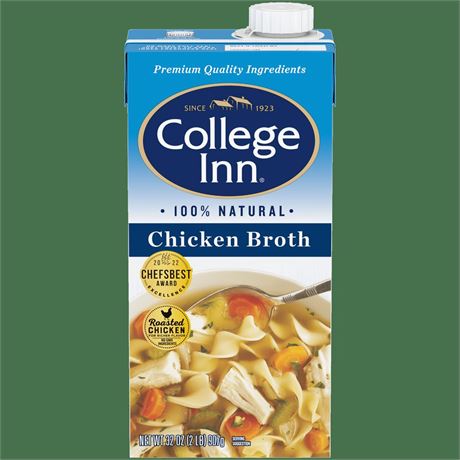 College Inn 100% Natural Chicken Broth, 32 oz Carton