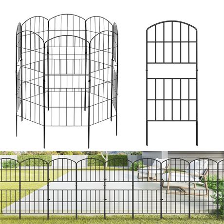 10 PCS Animal Barrier Fence, 36"(H) X 11Ft(L), No Dig Garden Fence Border for