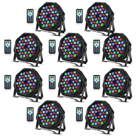 36 LED Par Lights, RGB Par Can Light Stage Lights, 10 Modes DJ Lights Stage