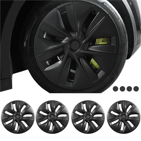 FORAUTOMOD Tesla Model Y 2024 Wheel Covers 19 Inch, Tesla Model Y Hubcaps,