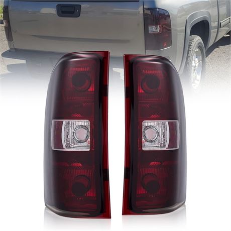 Tail Lights Compatible with Chevy Silverado 1500 2500 HD 3500 HD 2007-2013 GMC