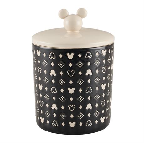 Disney Home Monochrome 12.8 Cup Extra Large Ceramic Canister and Lid with a