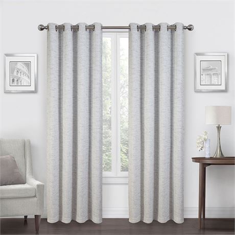 Max Blackout Alexandria Energy Saving 100% Blackout Grommet Top Single Curtain