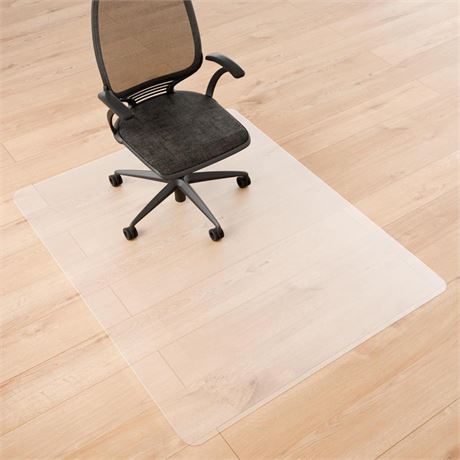 Office Chair Mat for Hard Floors- 60" x 48", Desk Floor Mat for Rolling Chairs,