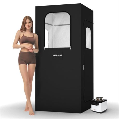 71in High Full Size Steam Sauna 600D Canvas, Sauna Box, Portable Steam Sauna,