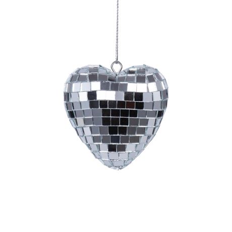 12 Pack Hanging Disco Heart Shaped Ball Party Mirror Shiny Reflect Light Home