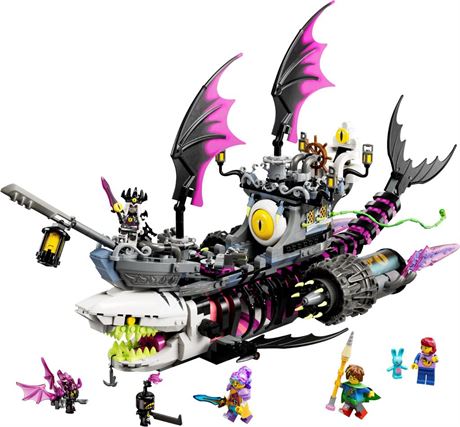 LEGO DREAMZzz Nightmare Shark Ship 71469  Construct the Building Toy Set as a