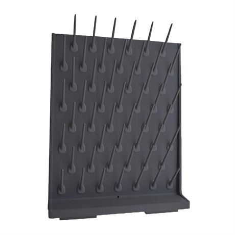 27 Pegs Drying Rack One Side Detachable Gray Drip Rack High-Density PP Drip