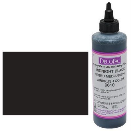 Midnight Black Premium Airbrush Color 8 Oz