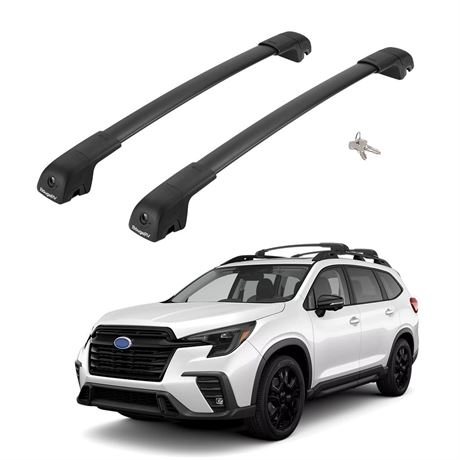 BougeRV Lockable Car Roof Rack Cross, Aluminum Cross Bar for Rooftop Cargo