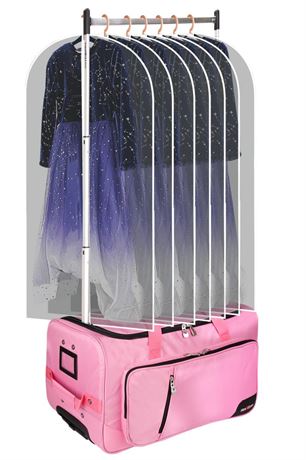 Dance Bag With Garment Rack,Dance Costumes Rolling Garment Bags For