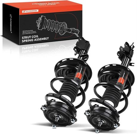 A-Premium Front Pair (2) Complete Strut & Coil Spring Assembly Compatible with