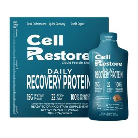 Protein Shot, 15g Protein, Post Workout, Gluten Free, Fat & Sugar Free, 22