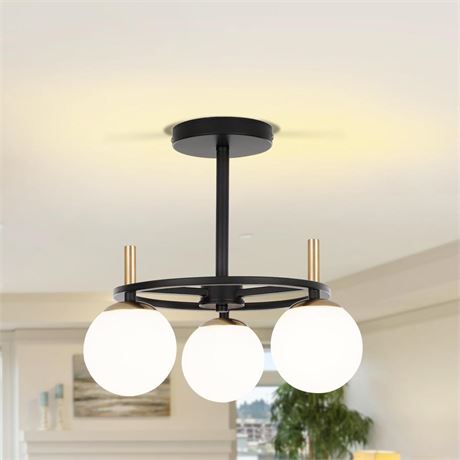 Semi Flush Mount Ceiling Light, Ceiling Light Mid Century Light Fixtures