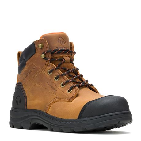 Mocks Men's Boots, Carlsbad Cap Toe 6-inch Steel Toe Waterproof Work Boot size