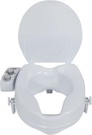 Drive Medical PreserveTech Raised Toilet Seat with Bidet (Ambient Water) Toilet