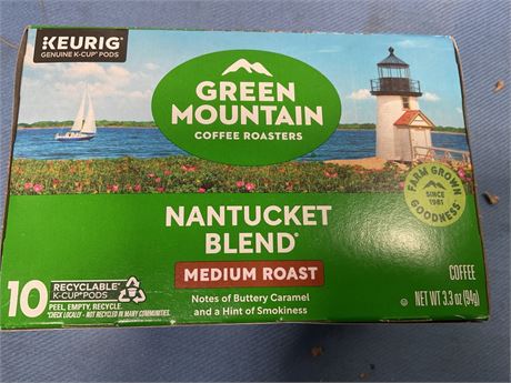 Green Mountain Coffee Roasters Nantucket Blend 3.3oz 10 K-Cups Medium Roast