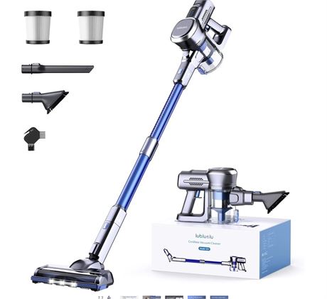 Lubluelu Cordless Stick Vacuum Cleaner, Lightweight 235W Brushless Motor,