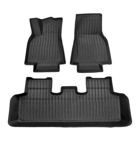 3D Car Floor Mats Compatible for Tesla Model 3 2021 2023 Y X S TPR Waterproof