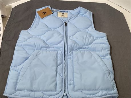 Meikulo Boys Zip Up Puffer Vest Kids Stand Collar Quilted Gilet Sleeveless