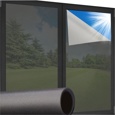 Coavas Window Privacy Film Heat Blocking Home Window Tint One Way See Out Not