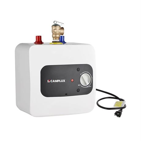 CAMPLUX Mini Tank Electric Water Heater 1.3 Gallons Hot Water Heaters 120V,