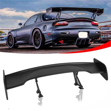 GT Wing Spoiler,Glossy Black 47Inch Universal Spoiler for Cars Adjustable Rear