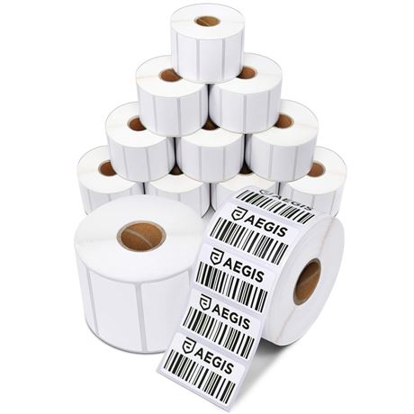 Aegis Adhesives - 2” X 1” Direct Thermal Labels for UPC Barcodes, Address,