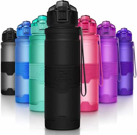 ZOUNICH Premium Sports Water Bottle 32 oz/1 Liter, 24 oz, 16 oz, 14 oz, BPA