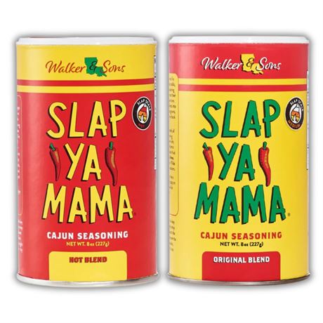 Slap Ya Mama Cajun Seasoning from Louisiana, Spice Variety Pack, 8 Ounce Cans,