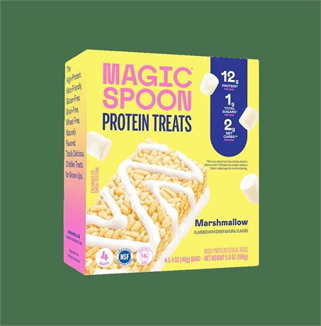 Magic Spoon, Marshmallow Protein Treats, 1.4 oz, 4 Count