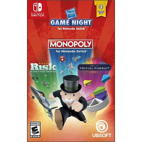 Ubisoft Hasbro Game Night: Monopoly, Risk, Trivial Pursuit - Nintendo Switch