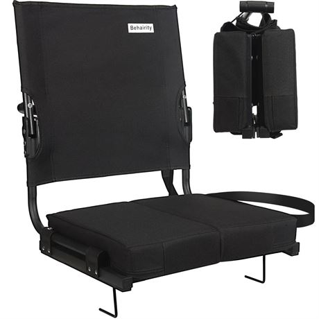 Stadium Seats for Bleachers with Back Support Wide, Portable Bleacher Chairs